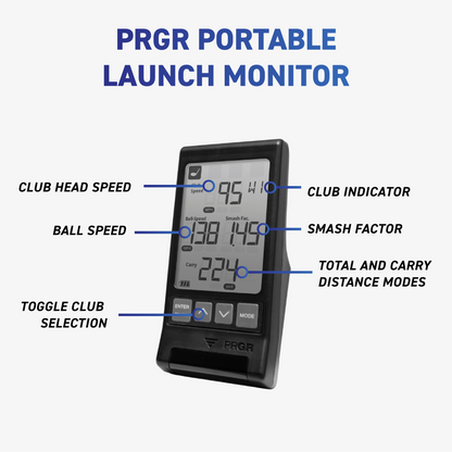 *New* PRGR Black Portable Launch Monitor